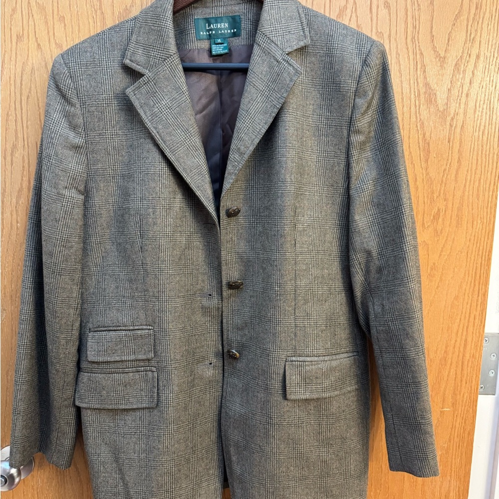 Women’s Brown Plaid Lauren Ralph Lauren Blazer